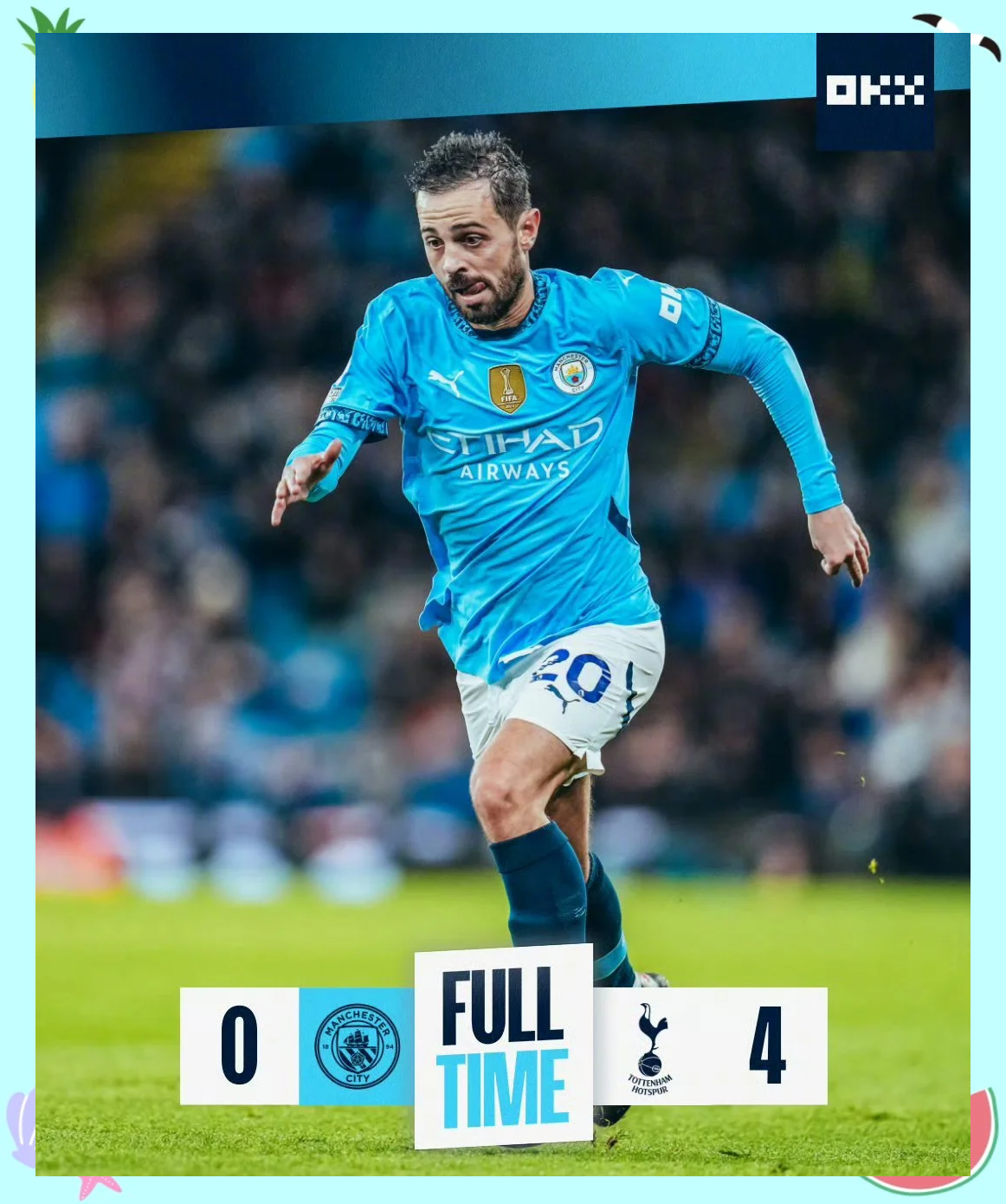 包含曼城遭遇不败记录告终，球队迎来考验，表现亮眼的词条